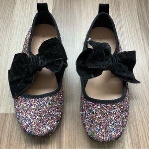 Old Navy Glittery Kids Dress Shoes with Black Bow